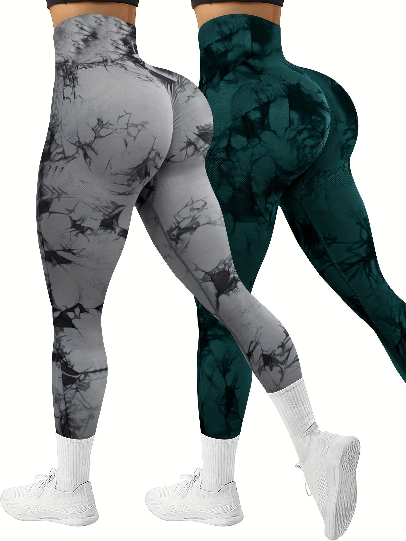 Pack x2 Leggings Deportivos Sin Costuras para Mujer