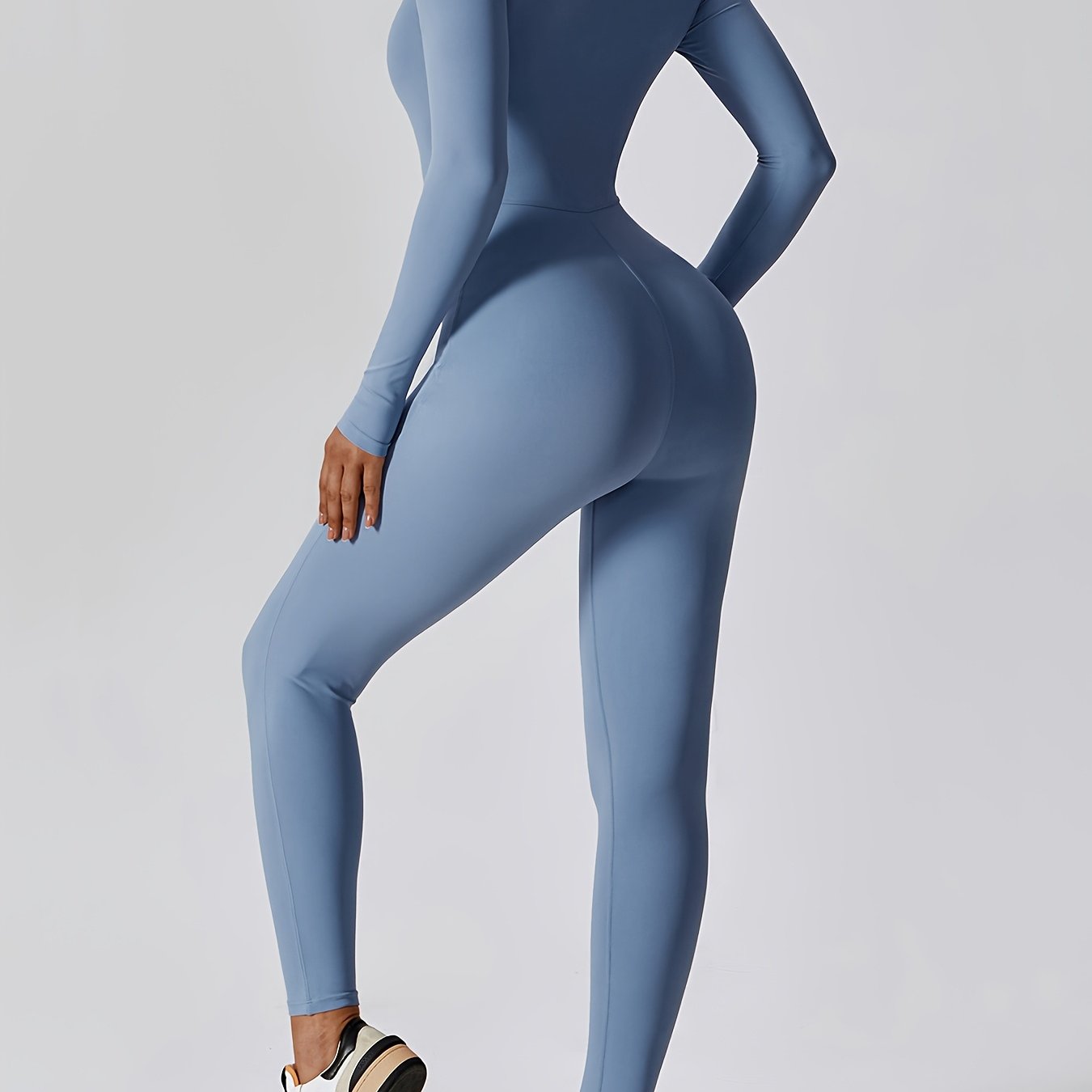 Mono Deportivo de Manga Larga con Cremallera, Para Mujer