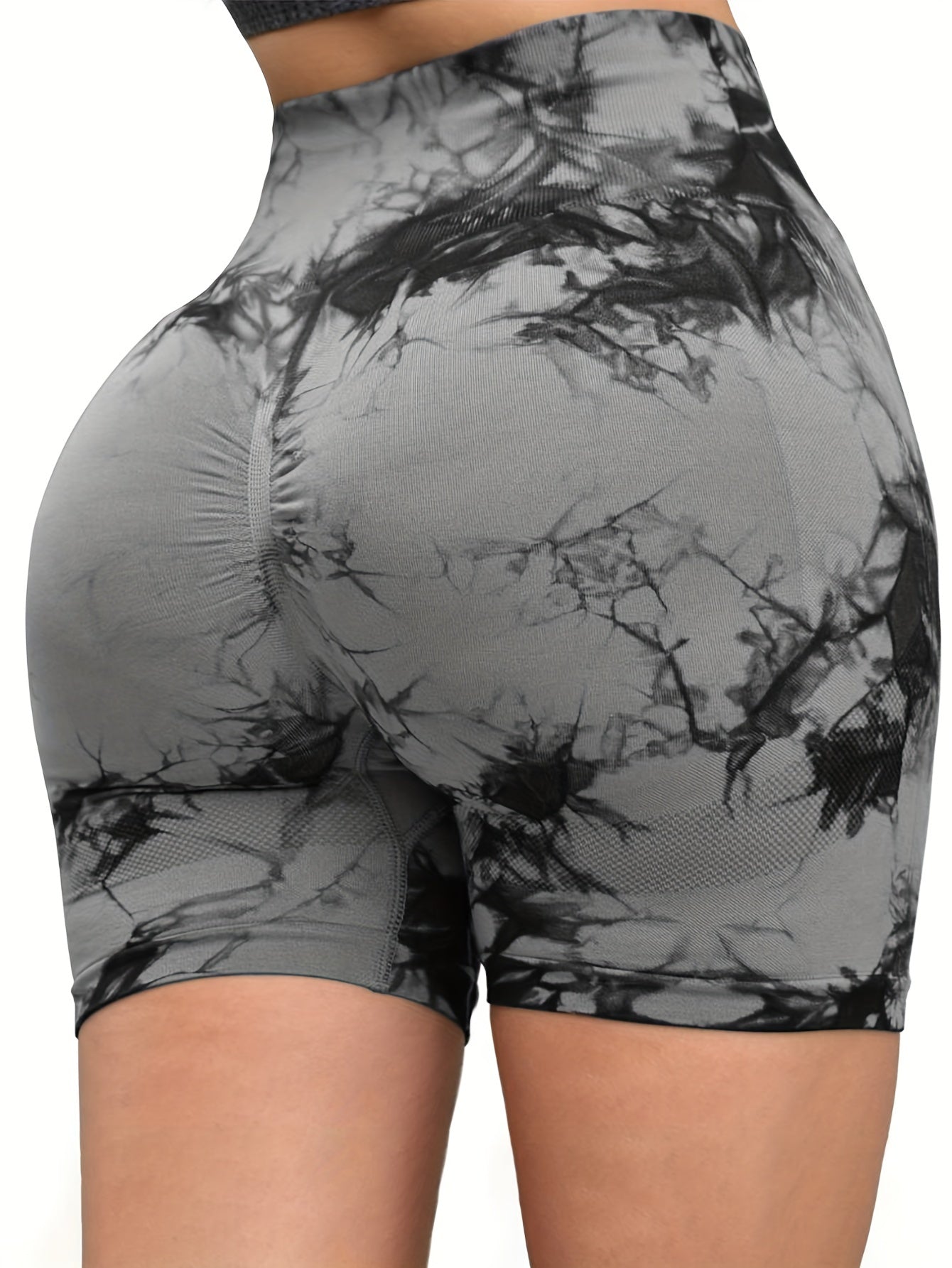 Conjunto de 3 Shorts Deportivos Sin Costuras de Cintura Alta