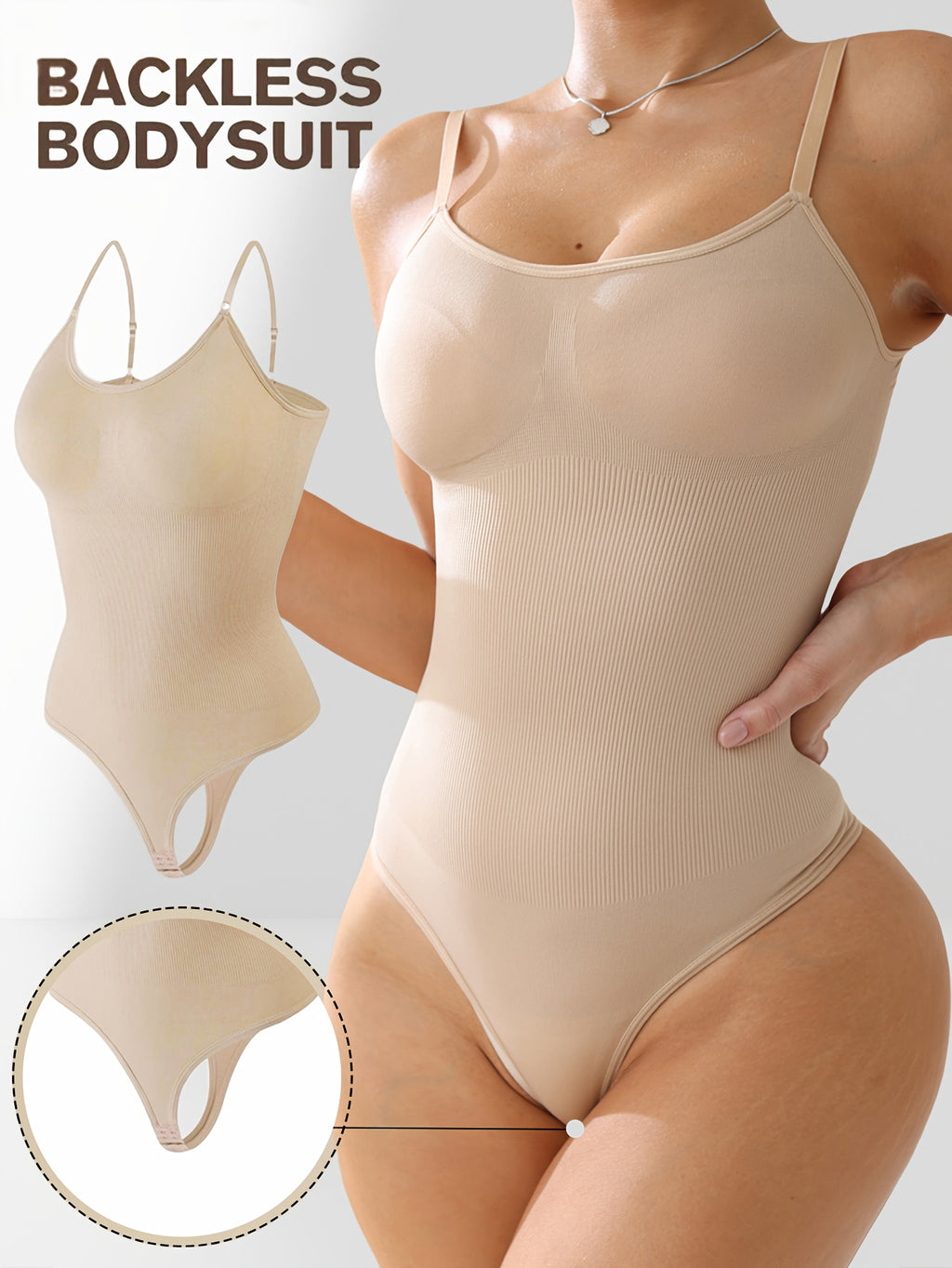 Body Sin Espalda para Mujer