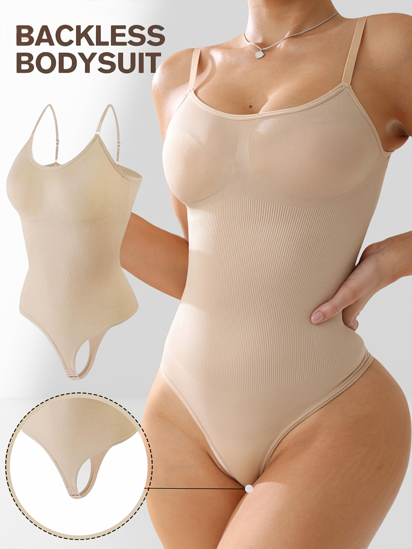 Body Sin Espalda para Mujer