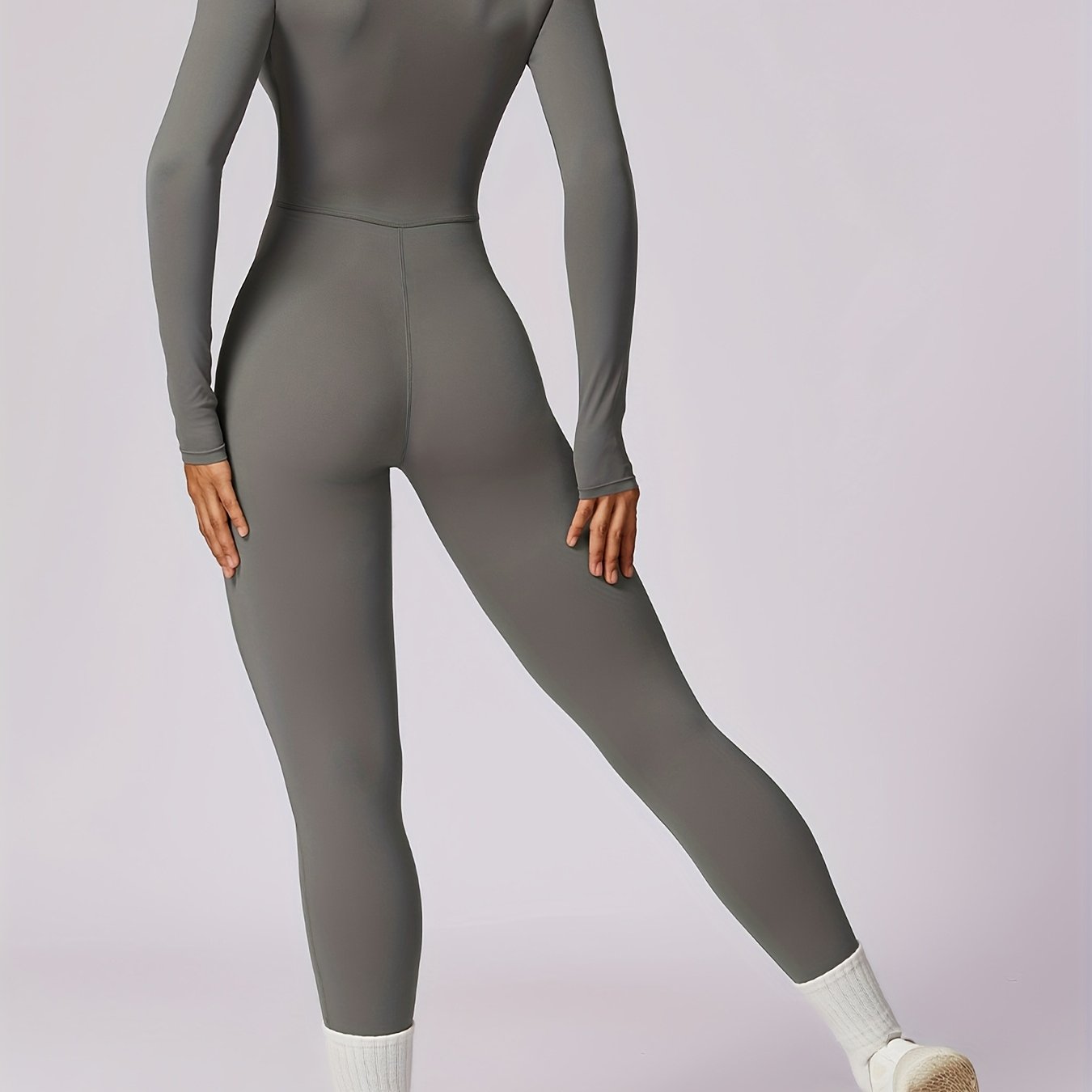 Mono Deportivo de Manga Larga con Cremallera, Para Mujer