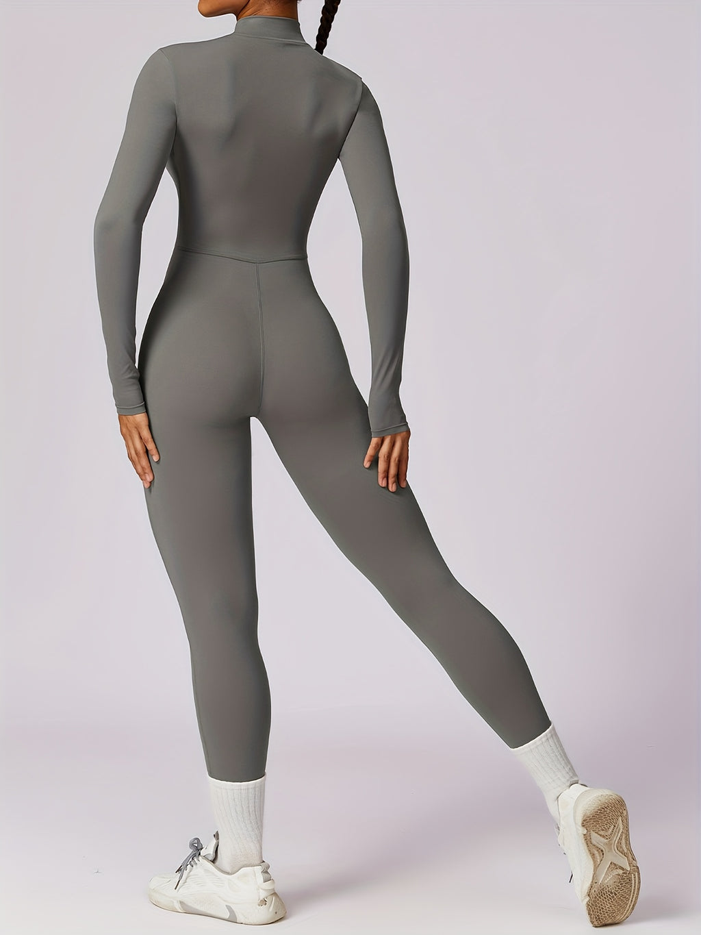 Mono Deportivo de Manga Larga con Cremallera, Para Mujer
