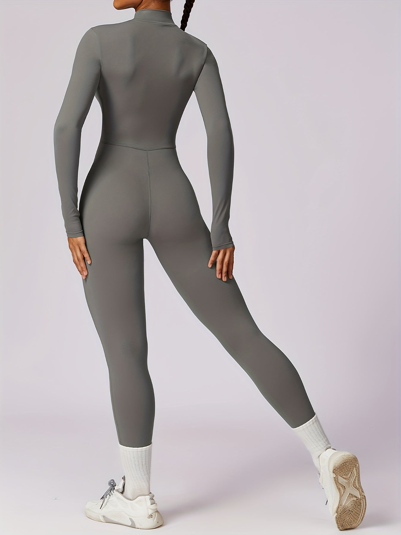 Mono Deportivo de Manga Larga con Cremallera, Para Mujer