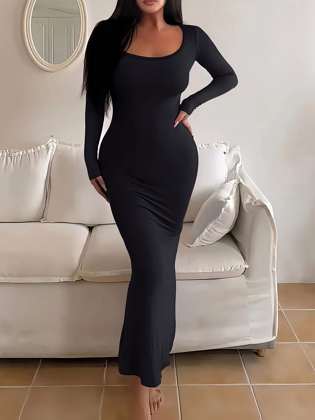 Vestido Largo Elegante de Mujer