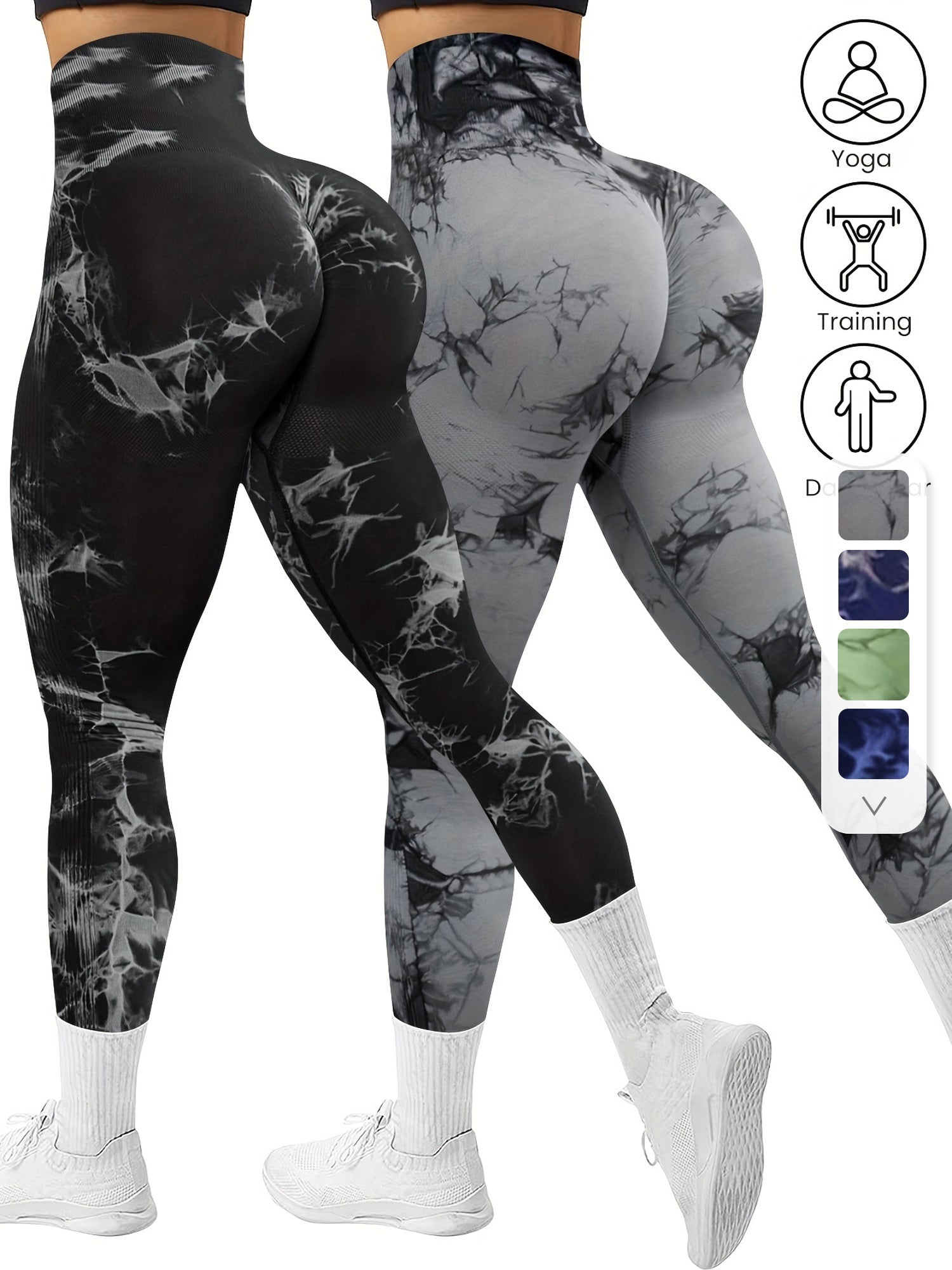 Pack x2 Leggings Deportivos Sin Costuras para Mujer