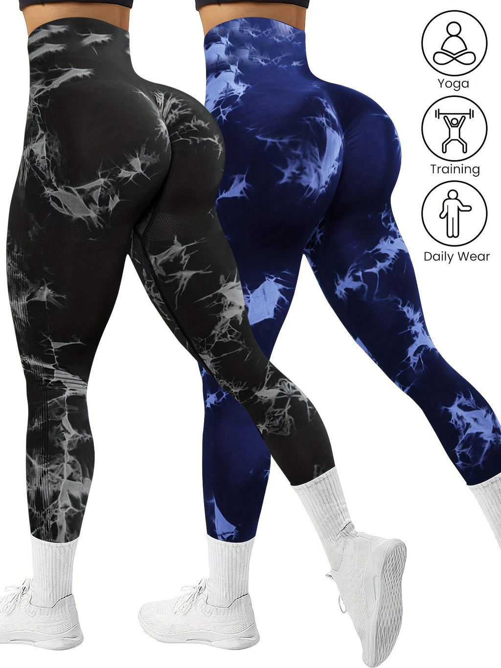 Pack x2 Leggings Deportivos Sin Costuras para Mujer