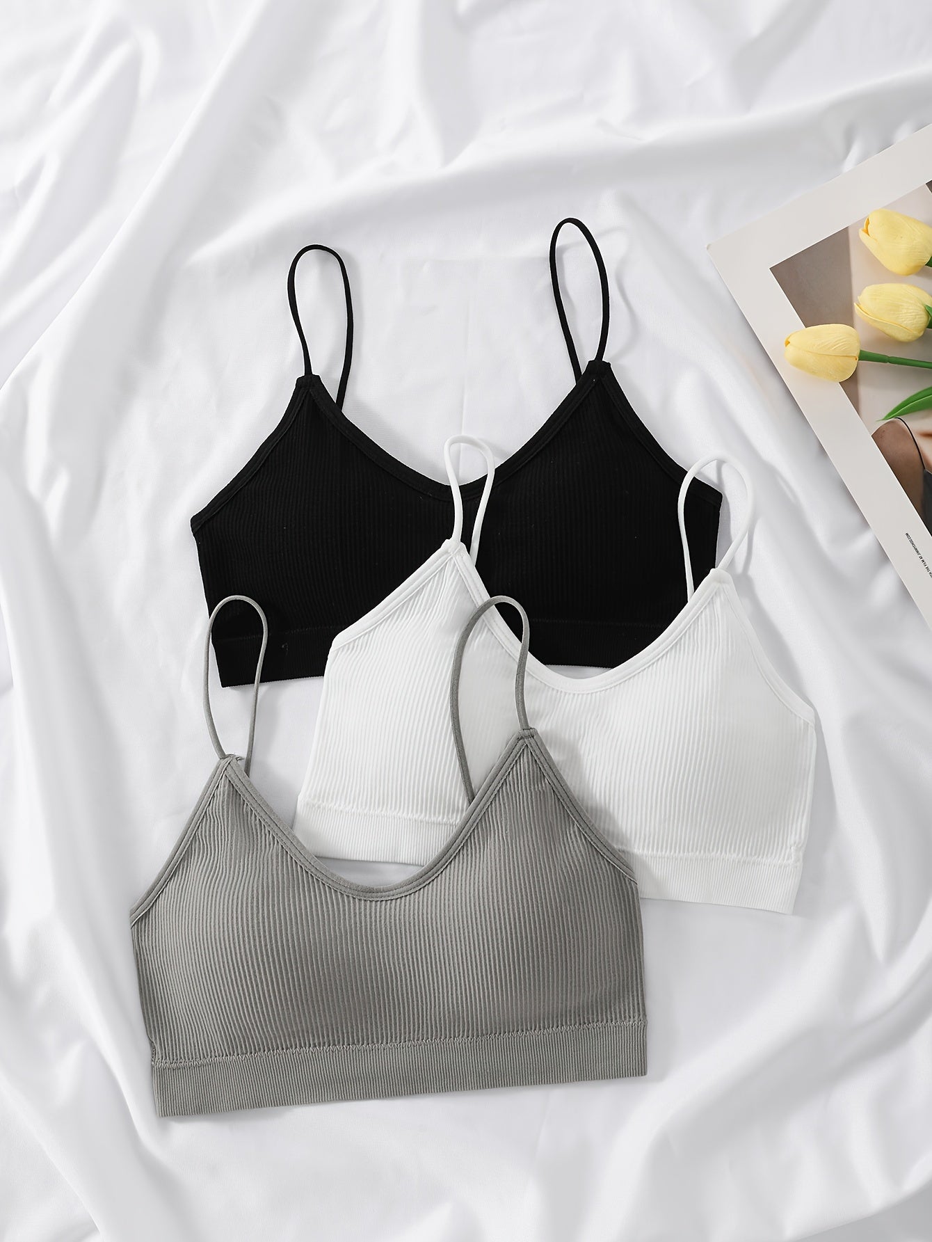 Pack de 3 Sujetadores sin Aros para Mujer
