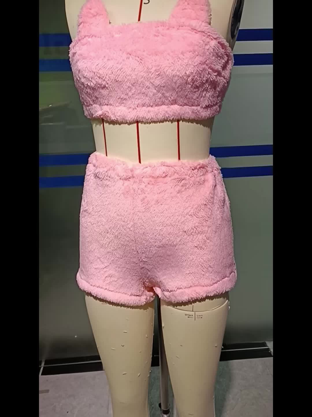 Conjunto de Felpa para Mujer, Colores Atractivos