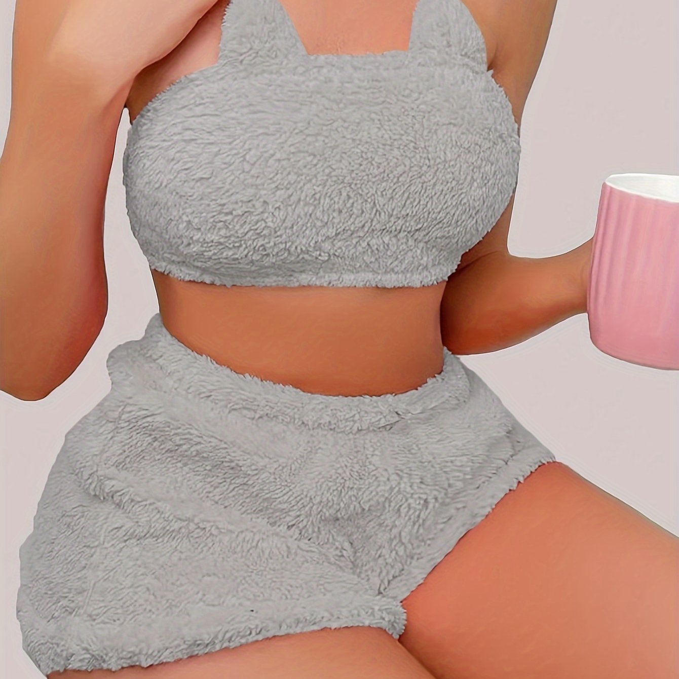 Conjunto de Felpa para Mujer, Colores Atractivos