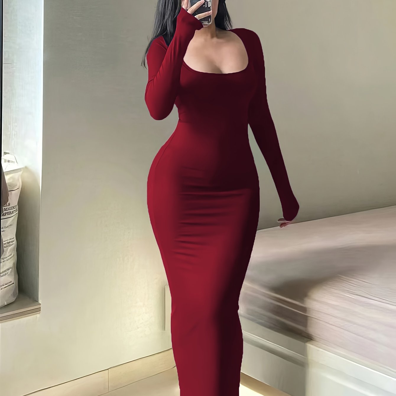 Vestido Largo Elegante de Mujer