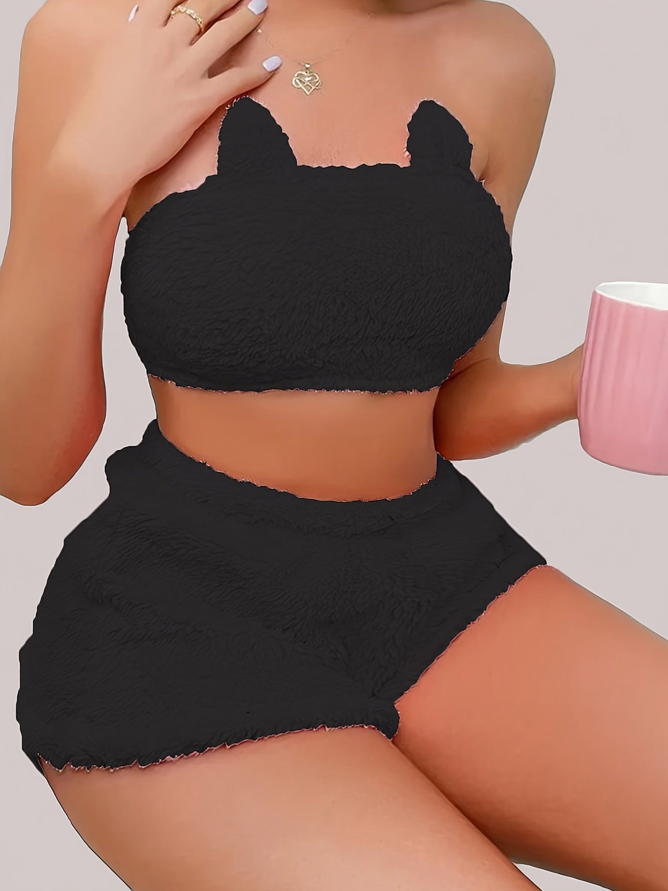 Conjunto de Felpa para Mujer, Colores Atractivos