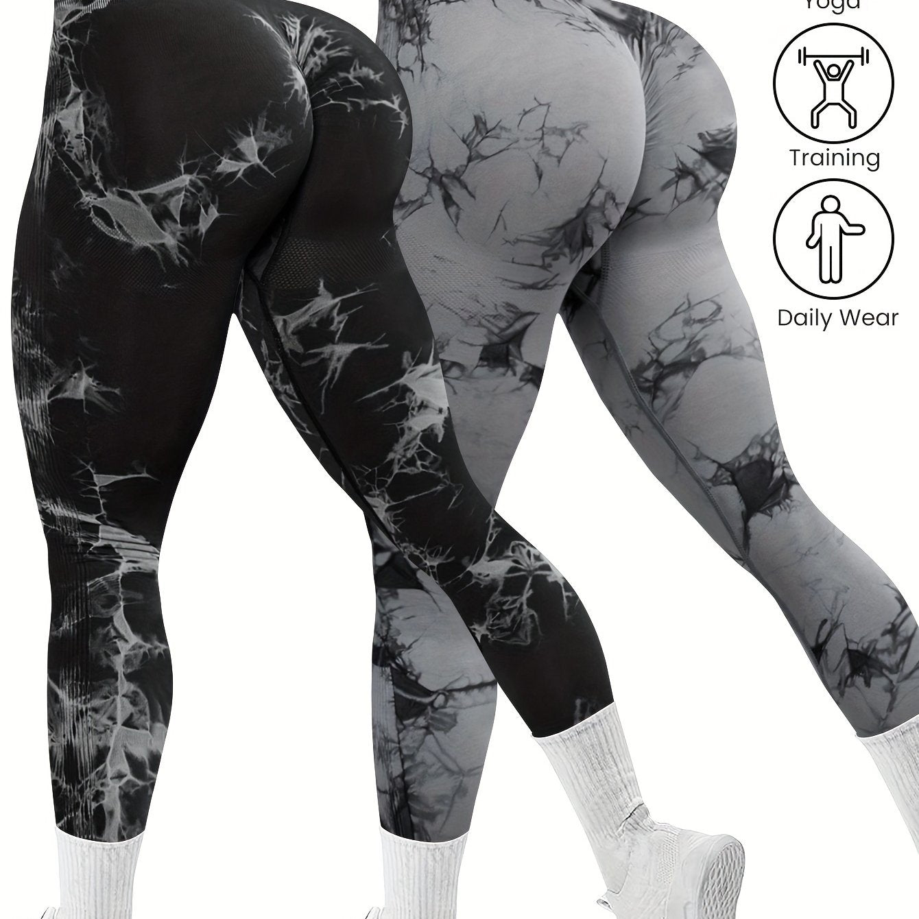 Pack x2 Leggings Deportivos Sin Costuras para Mujer