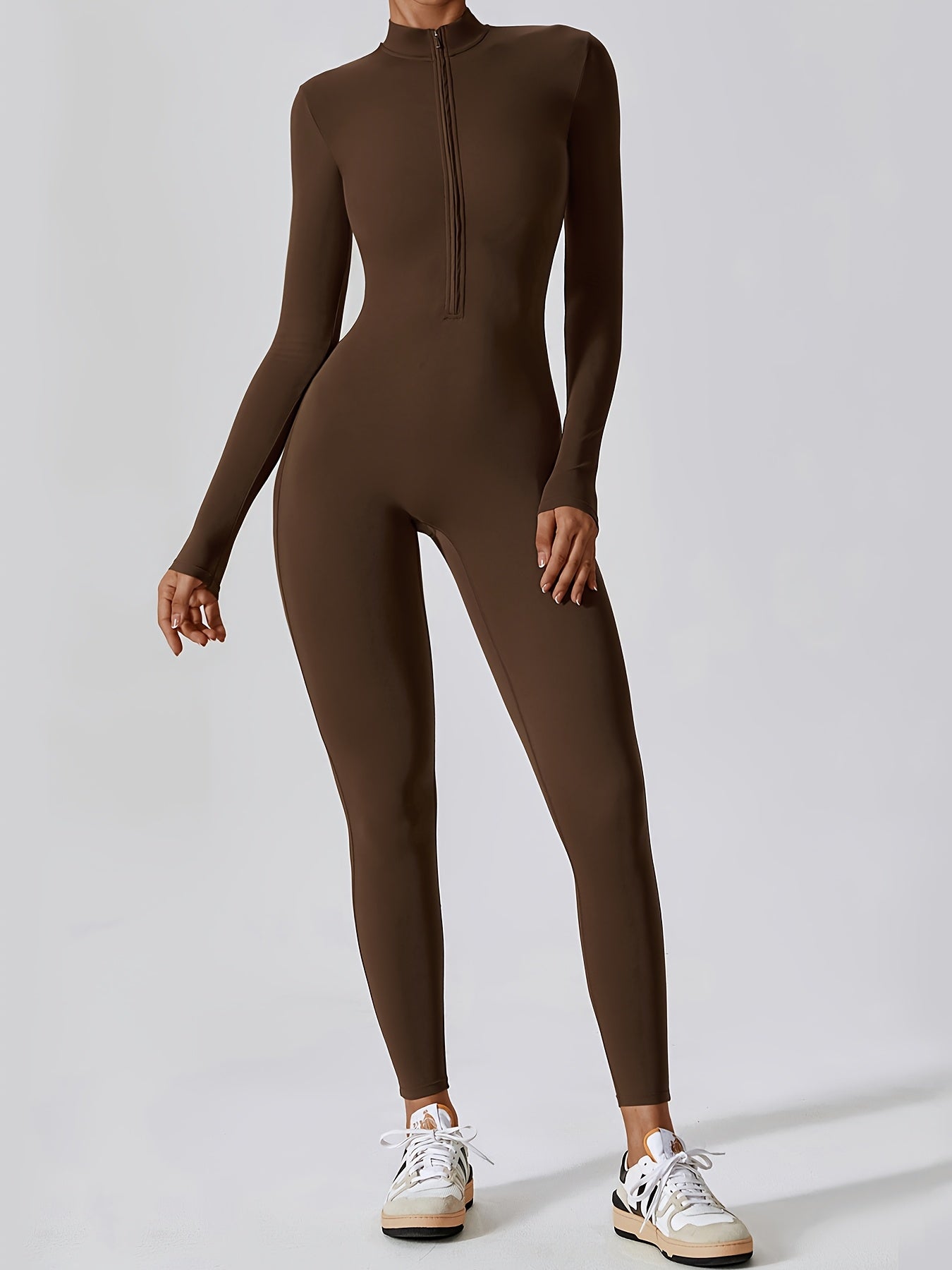 Mono Deportivo de Manga Larga con Cremallera, Para Mujer