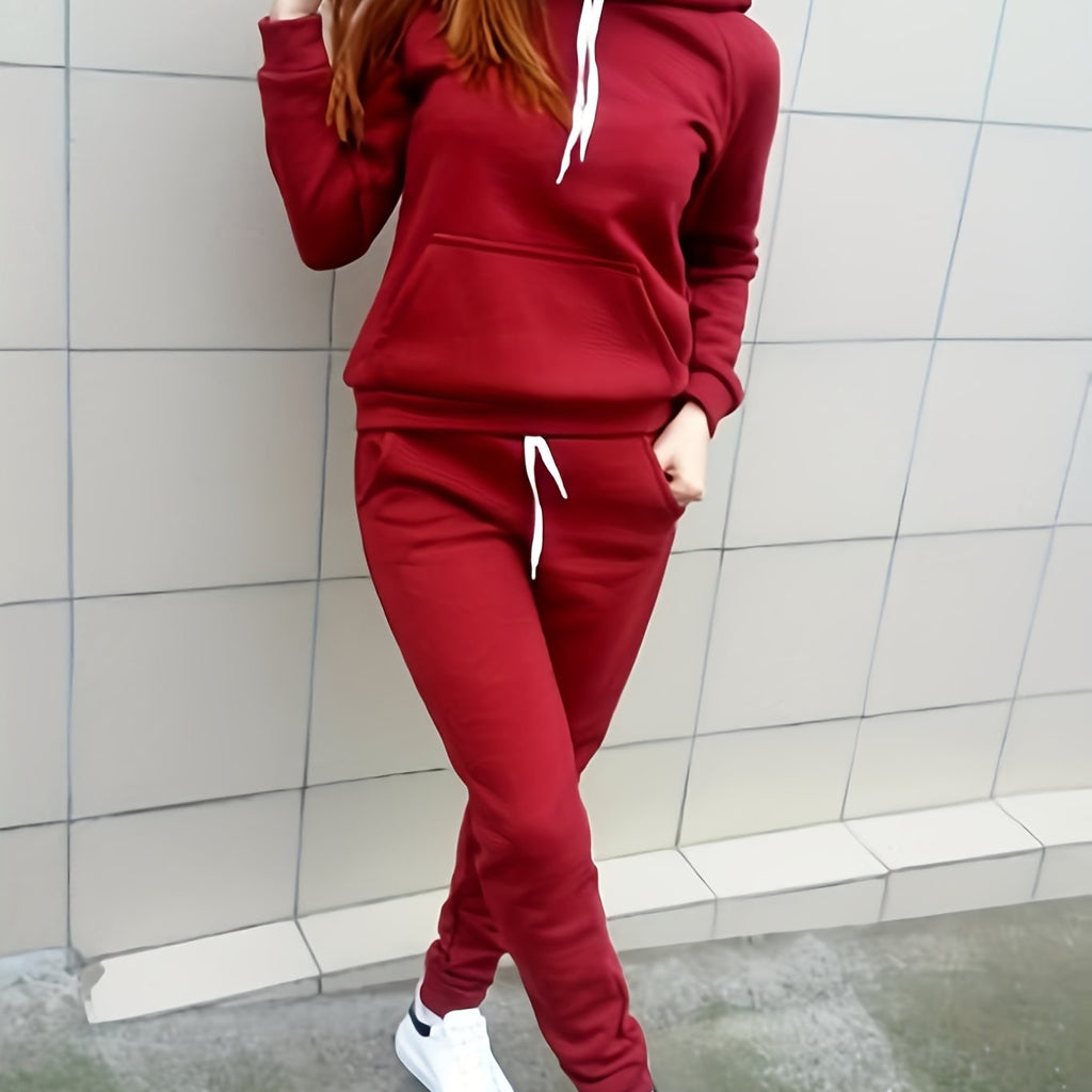 Set Deportivo de Sudadera y Pantalón para Mujer – Cómodo, Casual y Perfecto para Invierno