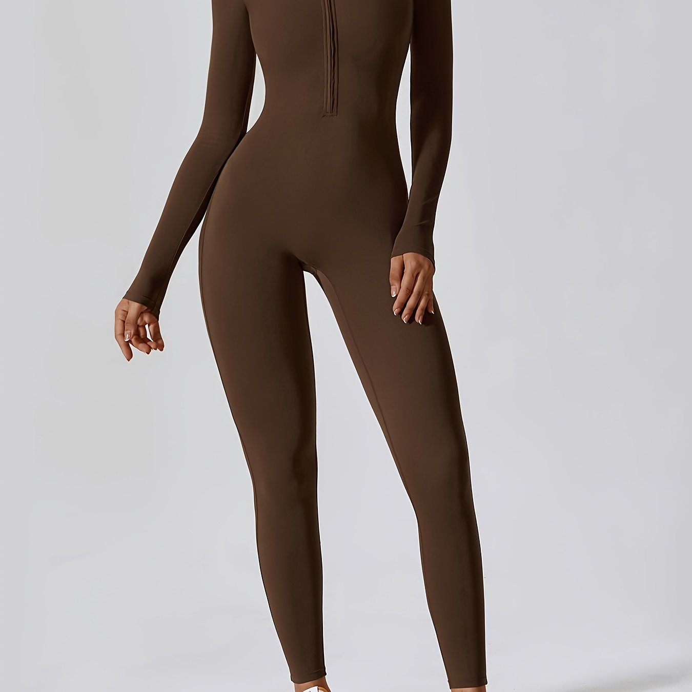 Mono Deportivo de Manga Larga con Cremallera, Para Mujer