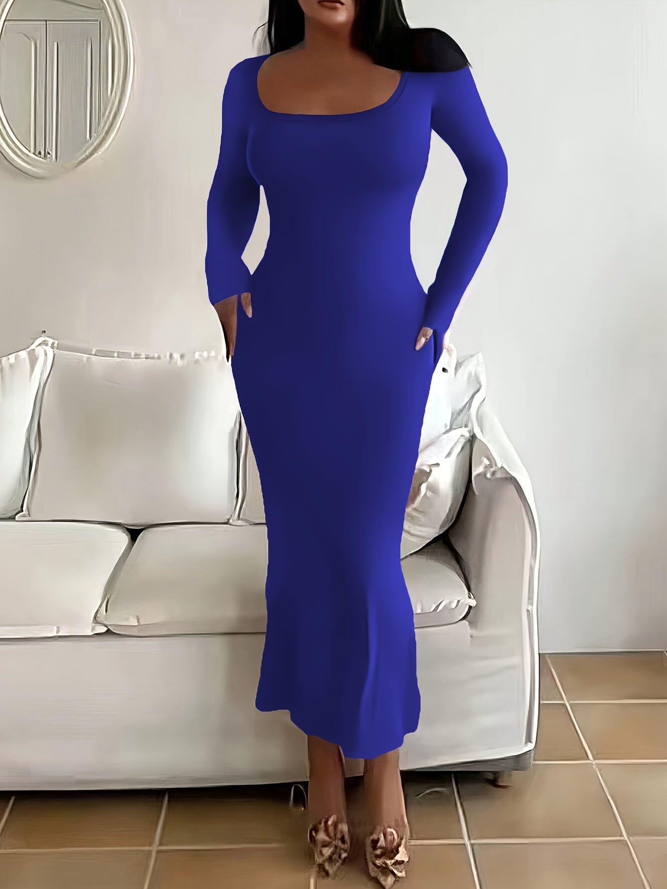 Vestido Largo Elegante de Mujer