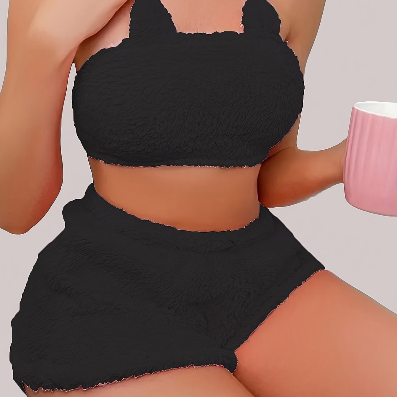 Conjunto de Felpa para Mujer, Colores Atractivos