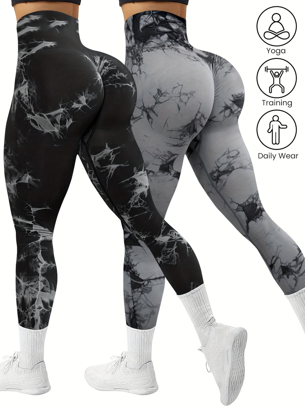 Pack x2 Leggings Deportivos Sin Costuras para Mujer
