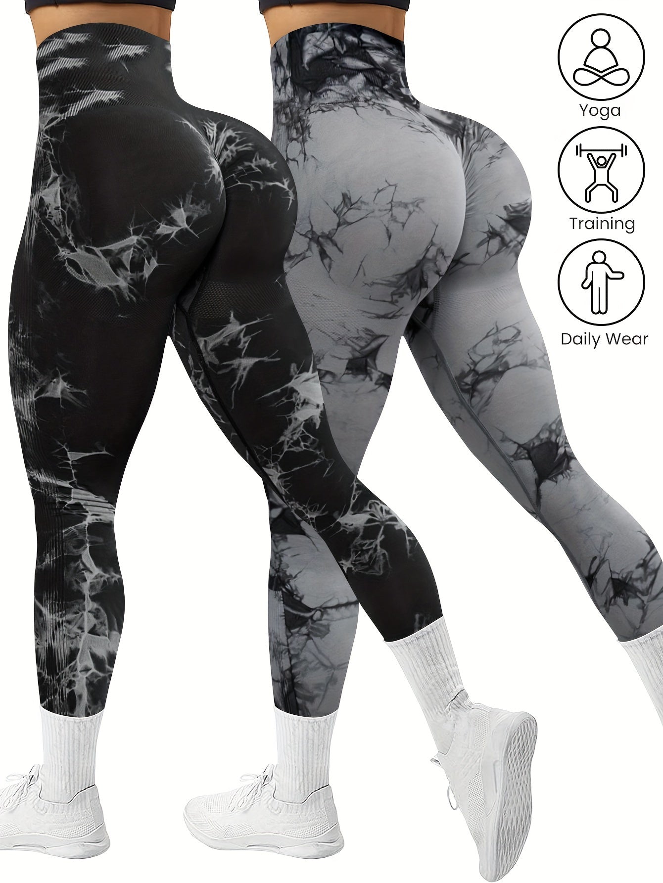 Pack x2 Leggings Deportivos Sin Costuras para Mujer