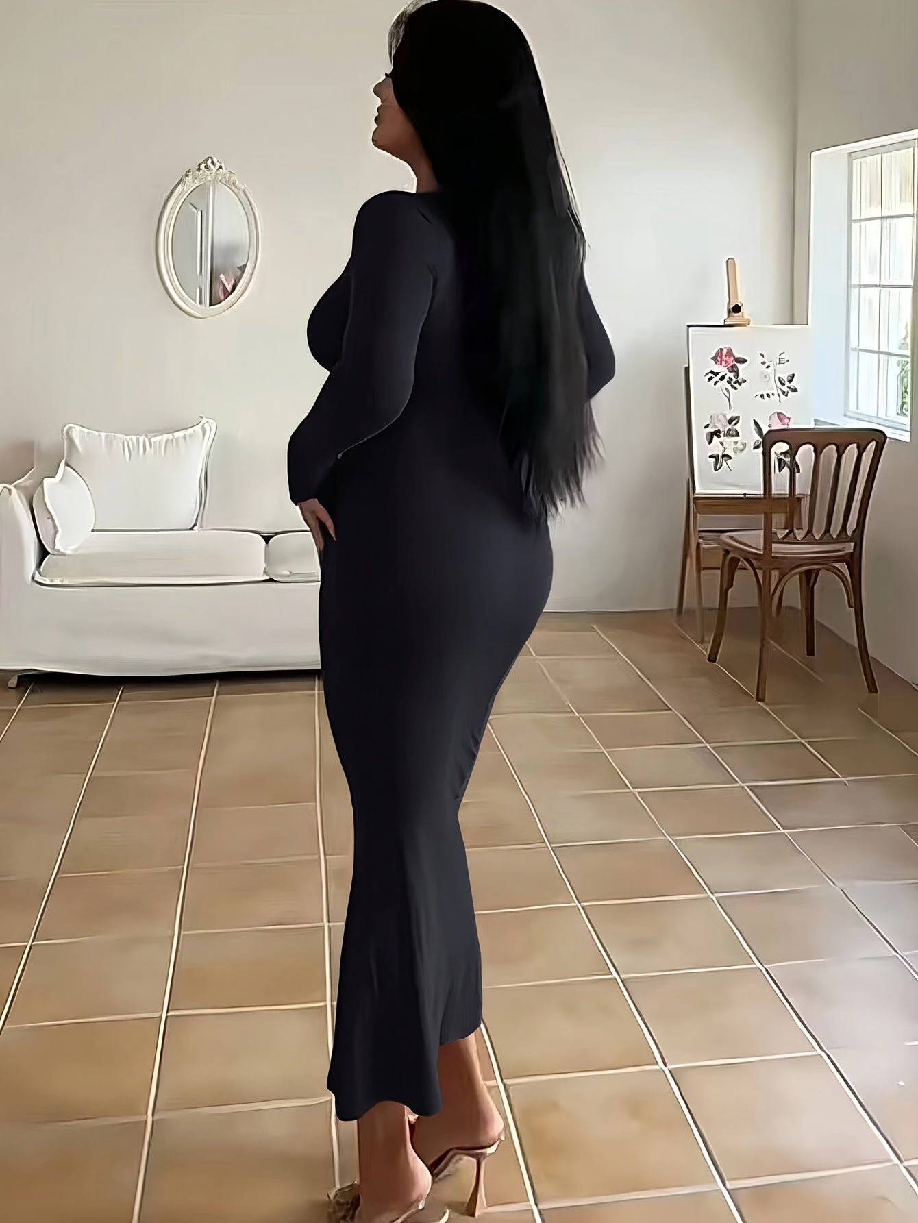 Vestido Largo Elegante de Mujer