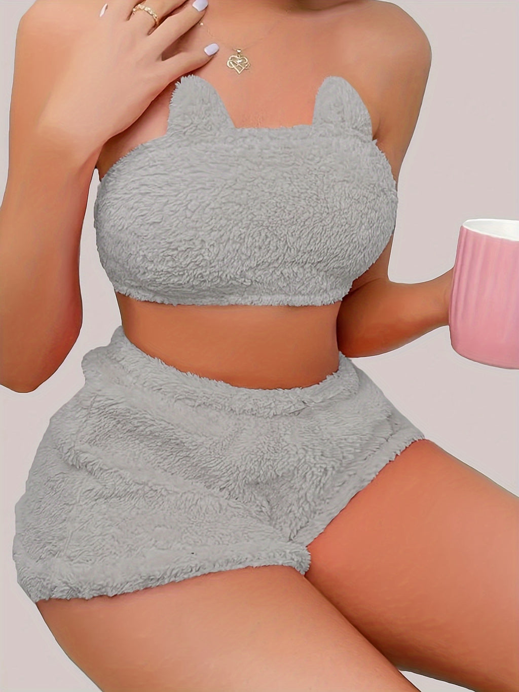 Conjunto de Felpa para Mujer, Colores Atractivos