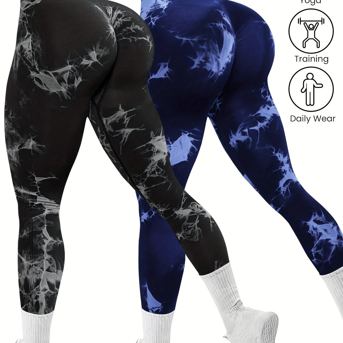 Pack x2 Leggings Deportivos Sin Costuras para Mujer