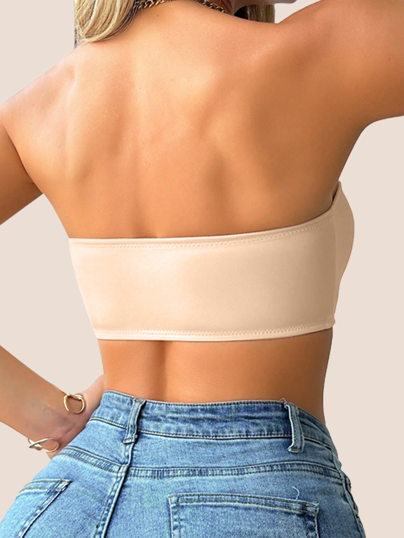 Sujetador Deportivo sin Tirantes para Mujer – Cierre Frontal, Sin Aros y Alta Elasticidad