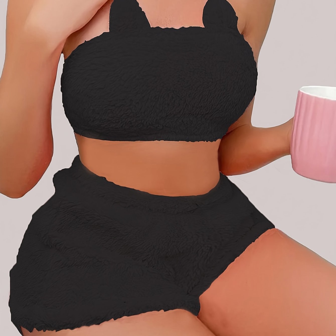 Conjunto de Felpa para Mujer, Colores Atractivos